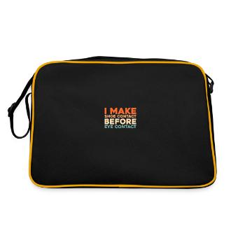 Sneakers - Retro Tasche - Schwarz/Gold - Hinten