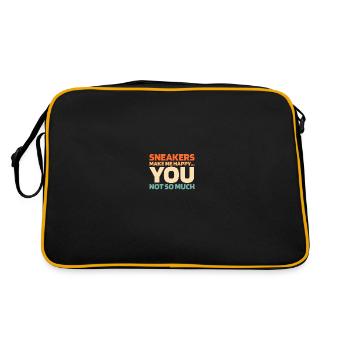 Sneakers Les sneakers me rendent heureux - Sac Retro - noir/or - Dos
