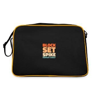Volley-ball Volley-ball - Sac Retro - noir/or - Dos