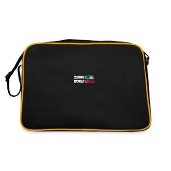 Quilting Quilting On World Off - Retro Bag - black/gold - Back