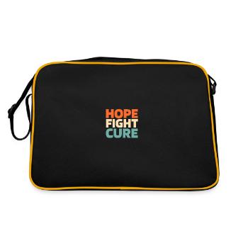 Alzheimer Hope Fight Cure Alzheimers - Sac Retro - noir/or - Dos