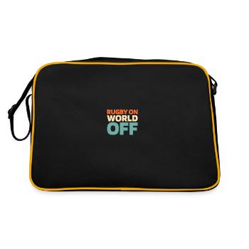 Rugby Rugby On World Off - Retro Bag - black/gold - Back