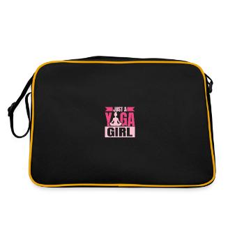 Yoga juste une fille de yoga - Sac Retro - noir/or - Dos