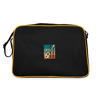 Ukulele - Retro Bag - black/gold - Back