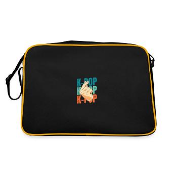 K Pop Kpop Korean Pop - Retro Bag - black/gold - Back
