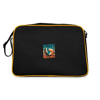 Volley-ball Joueurs de volley-ball - Sac Retro - noir/or - Dos