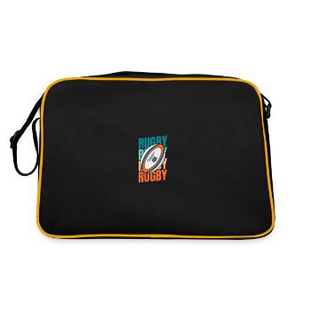 Rugby - Retro Bag - black/gold - Back