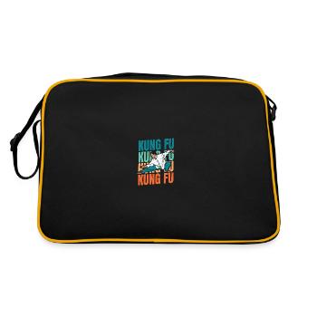 Kung-fu - Sac Retro - noir/or - Dos