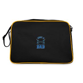 Powerlifting Powerlifter Juste un papa de powerlifting - Sac Retro - noir/or - Dos