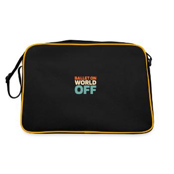 Ballet Balerina Ballet On World Off - Sac Retro - noir/or - Dos