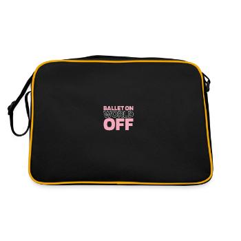 Ballet Balerina Ballet On World Off - Sac Retro - noir/or - Dos