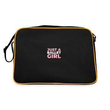 Ballet Balerina Just A Ballet Girl - Sac Retro - noir/or - Dos