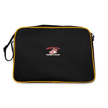 Sneakers - Retro Tasche - Schwarz/Gold - Hinten