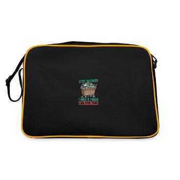 Garbage collector garbage man - Retro Bag - black/gold - Back