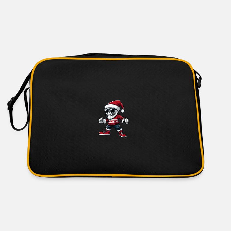 Skeleton Christmas Cool X-Mas Retro Bag