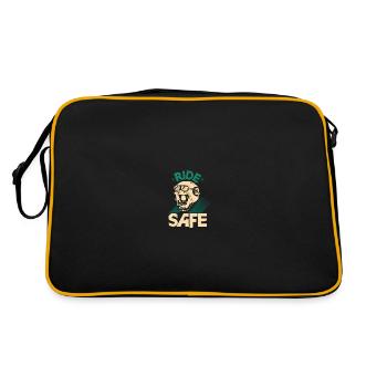 Balade à moto - Sac Retro - noir/or - Dos