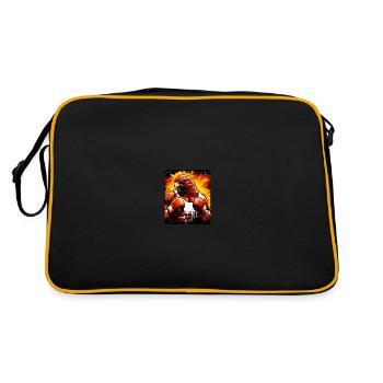 Boxe Eagle Animal Boxer - Sac Retro - noir/or - Dos