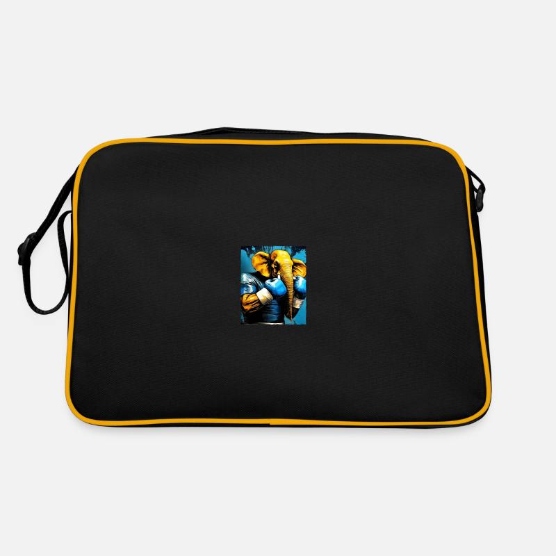 Elefant Boxer Boxen Retro Tasche