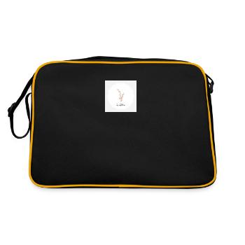 Goldchen Pflanze - Retro Tasche - Schwarz/Gold - Hinten