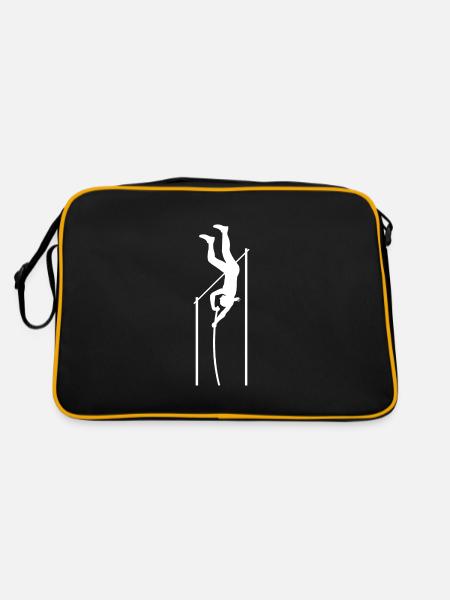 moving the vertical - Retro Tasche - Schwarz/Gold - Hinten