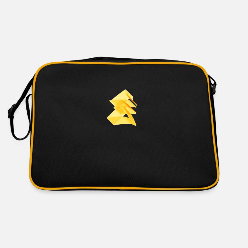 Abstrakte Kunst - Retro Tasche - Schwarz/Gold