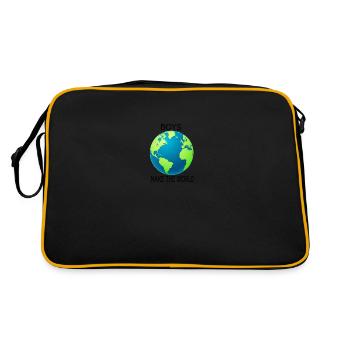 Les garçons font le monde - Sac Retro - noir/or - Dos