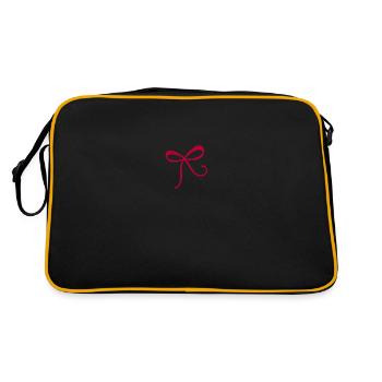 ruban rouge - Sac Retro - noir/or - Dos