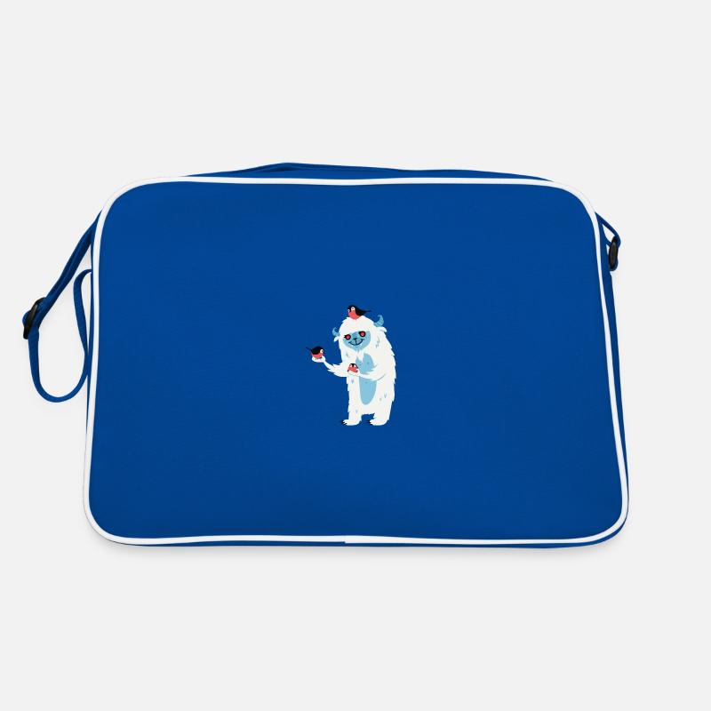Monster mit Vögeln Retro Tasche