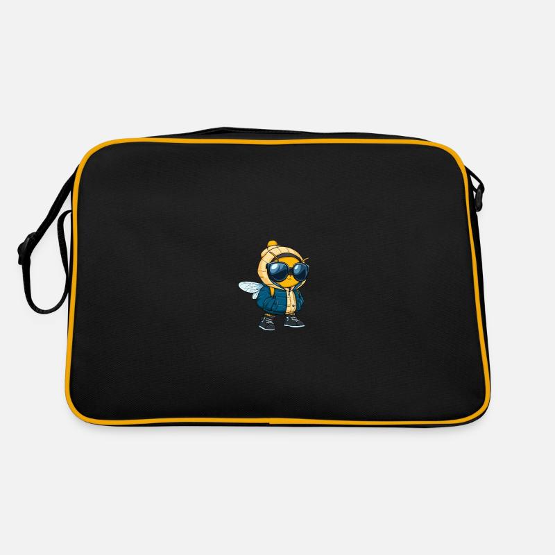 Biene Winter Comic Retro Tasche