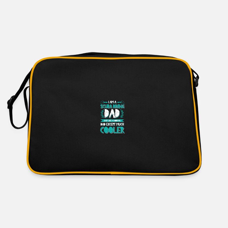 dad papa diving Retro Bag