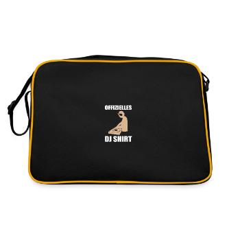 Official DJ Booth Mix Shirt Gift - Retro Bag - black/gold - Back