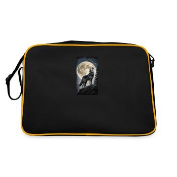 Loup - Sac Retro - noir/or - Dos