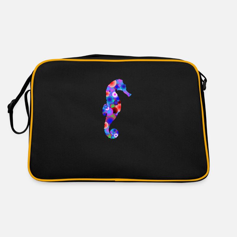 Hippocampe Multicolor - Sac Retro - noir/or