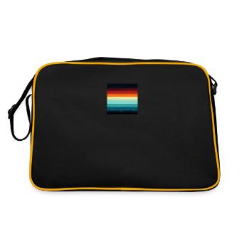 8 couleurs 8-bit Vintage Rainbow - Sac Retro - noir/or - Dos