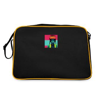 Cyborg Rasta - Retro Bag - black/gold - Back