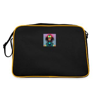 Cyborg Rasta - Retro Bag - black/gold - Back