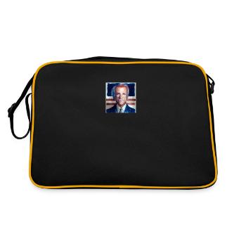 Drapeau des États-Unis avec Joe Biden - Sac Retro - noir/or - Dos