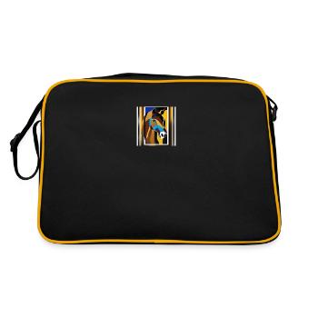 Pop Art Cheval - Sac Retro - noir/or - Dos