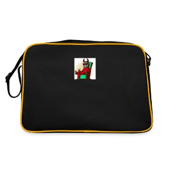 Krampus Percht Devil 2307 - Sac Retro - noir/or - Dos