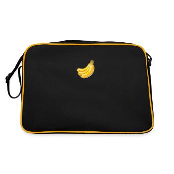 Peinture Fruit Banane Banane - Sac Retro - noir/or - Dos