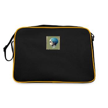 Anime Big Brain - Sac Retro - noir/or - Dos