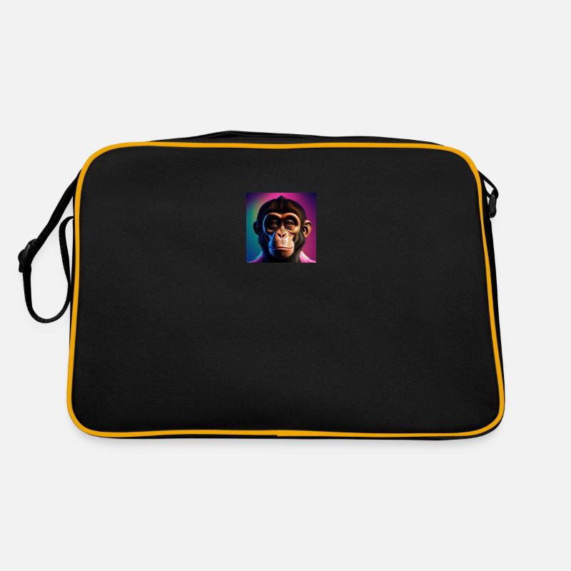 Singe coquin - Sac Retro - noir/or