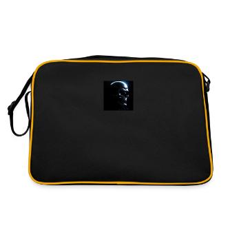 Crâne cybernétique - Sac Retro - noir/or - Dos