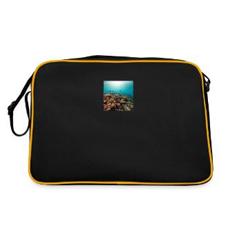 Coral reef - Retro Bag - black/gold - Back