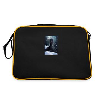 Young black dragon - Retro Bag - black/gold - Back