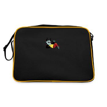 Krampus Percht Devil 2310 - Sac Retro - noir/or - Dos