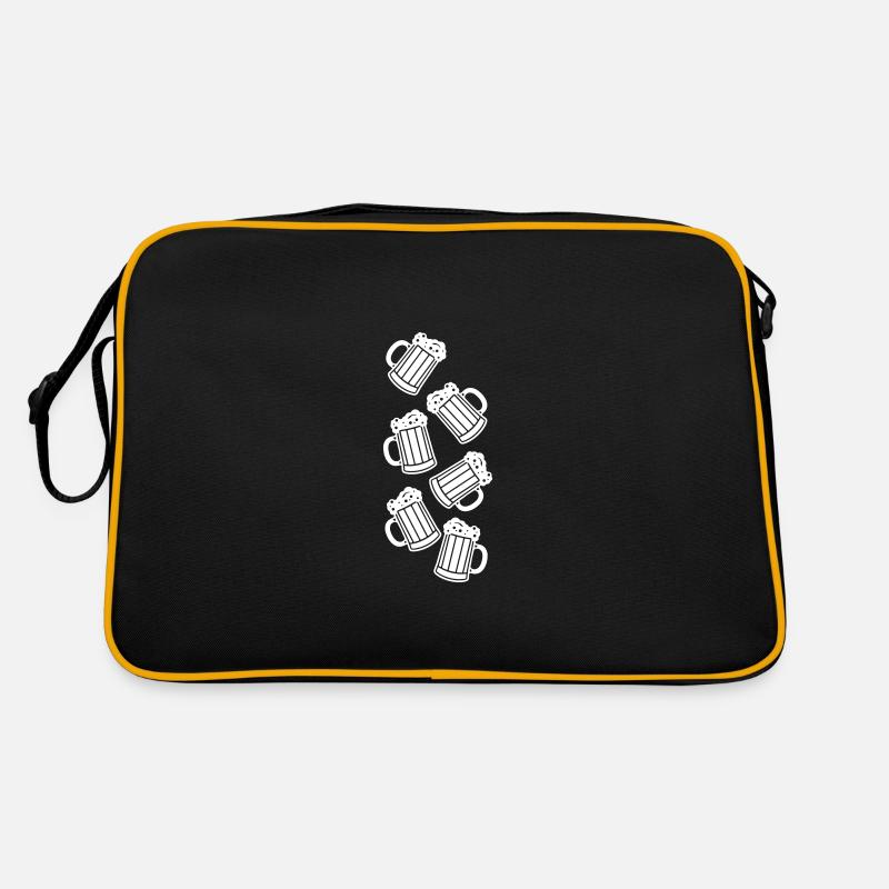 Bier Bierkrug Symbol Icon Retro Tasche