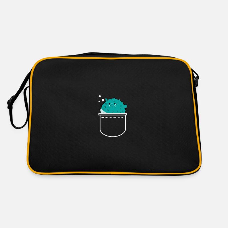Kugelfisch Retro Tasche