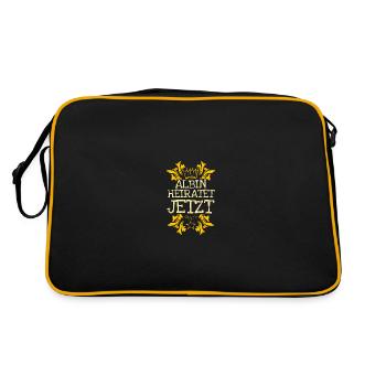 Baccalauréat Albin - Sac Retro - noir/or - Dos