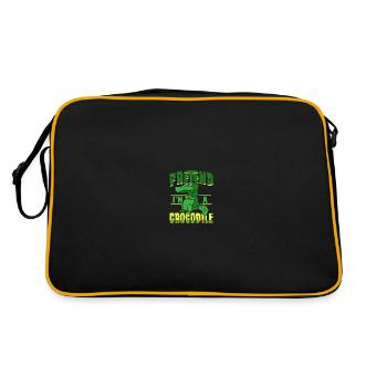 crocodile cool avec disant - Sac Retro - noir/or - Dos